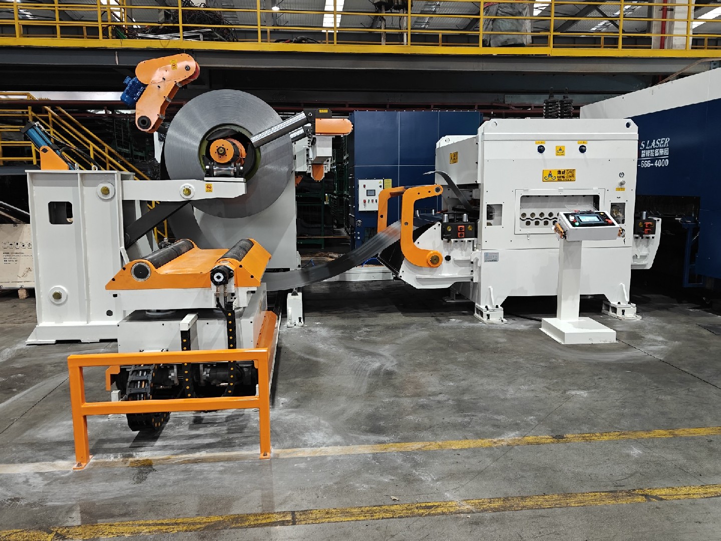 家电行业 6.0mm 厚激光切割送料线